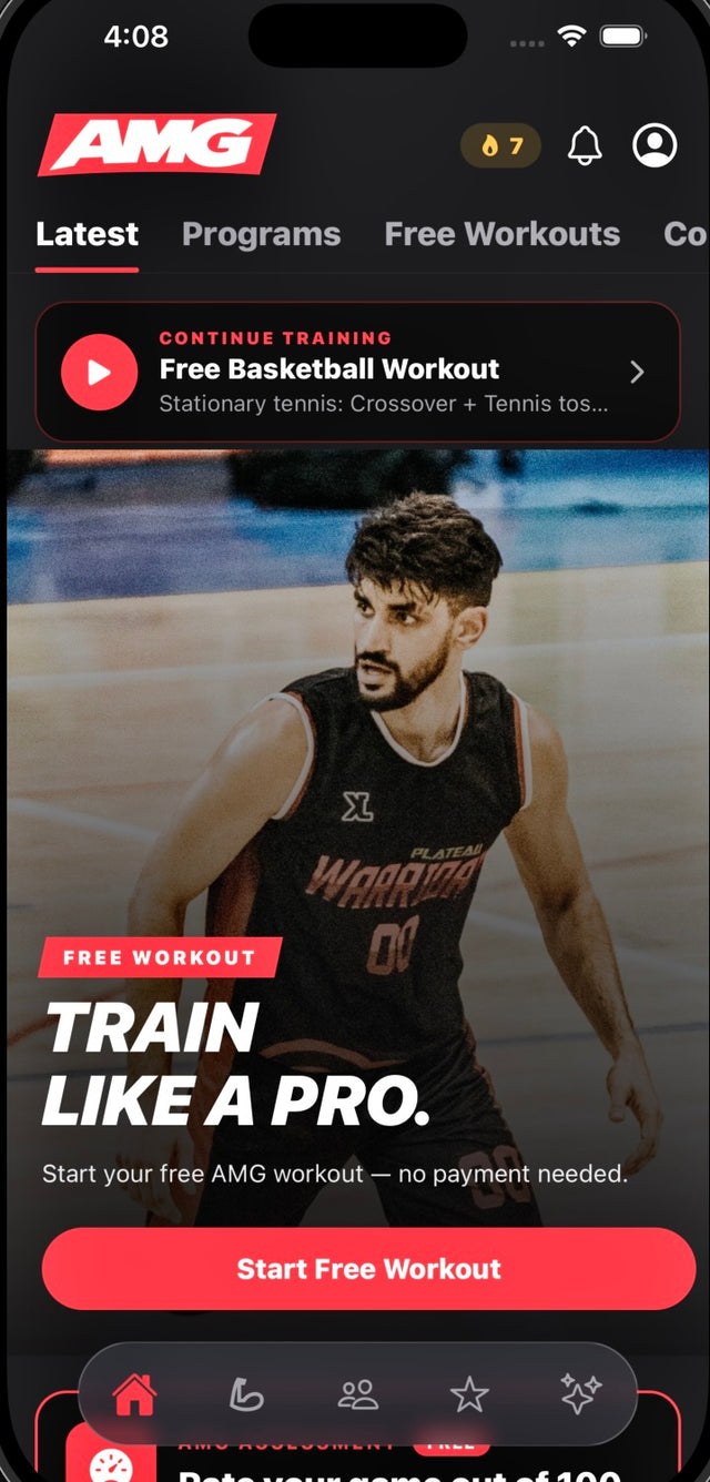 AMG app screen